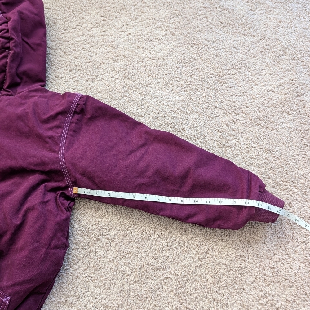 Berne Plum Purple Hooded Jacket Size Youth Large (14-16) - Picture 11 of 11